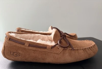 UGG Women's Dakota Chestnut Suede Slippers Moccasins 5612 Size 9 - Image 1 of 4