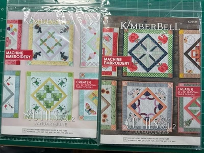 Cuties Vol. 1 & 2 January-December By Kimberbell - Machine Embroidery Pattern - Image 1 of 4