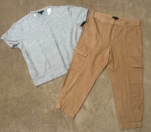 Banana Republic Herbst Outfit Outfit Caprihose Größe 12 grau SS Large - Bild 1 von 2