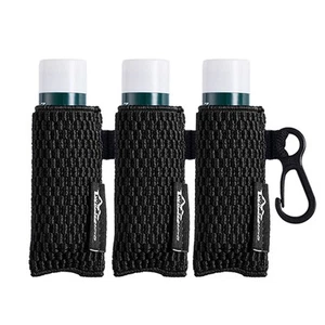 WKieason Lip Balm Sleeves Holder Keychain 3pcs Clip on Chapstick Black - Picture 1 of 7