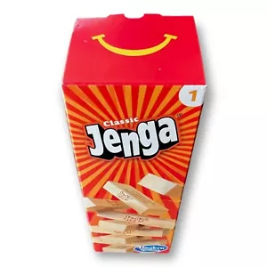 Travel Jenga McDonald’s Happy Meal giocattolo Hasbro Gaming #1 nuovo con scatola 2022 classico - Foto 1 di 8