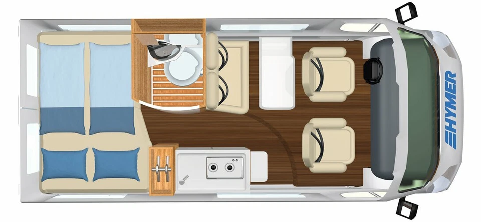 Camper Wohnmobile mieten ab 110 € bei Lausitzcamper.de  Hymer Free 540 Automatik - Bild 1 von 4