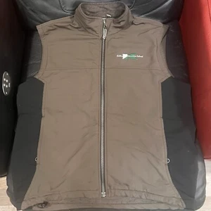 Ibex Vest Men L Brown Black Two Tone Full Zip Merino Wool Pocket Killington Hike - Picture 1 of 9