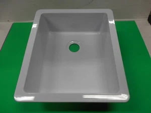 *LIPPERT 209629 WHITE SQUARE SINGLE SINK 15" X 13" FREE SHIPPING  - Picture 1 of 4