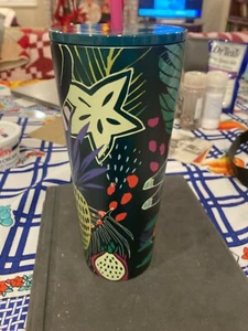 🌺 Starbucks Hawaii Palm Leaf Tropical Stainless 24oz Tumbler (Neu) BESTES ANGEBOT! - Bild 1 von 2