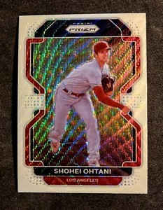 2022 Panini Prizm White Wave #41 SHOHEI OHTANI, Los Angeles Angels 