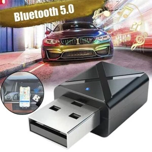 Bluetooth5.0 Audio Transmitter Receivers 3.5mm AUX Adapters Wireless USB A4V8 - Afbeelding 1 van 8