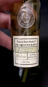 Bath & Body Works - Relax - Eucalyptus/Spearmint Pillow Mist - 2/3's Full - 2 oz - Picture 1 of 3