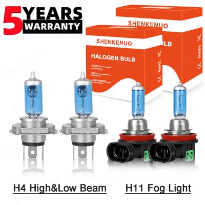 Faro halógeno alto/bajo + bombillas antiniebla 9003 H11 para Nissan Versa 2007-2019 Foto 1 de 4