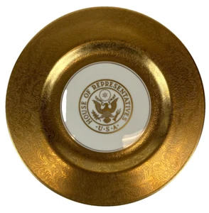 Vintage Camera dei Rappresentanti 10,5" USA grande sigillo immagine pickard piatto - Foto 1 di 2