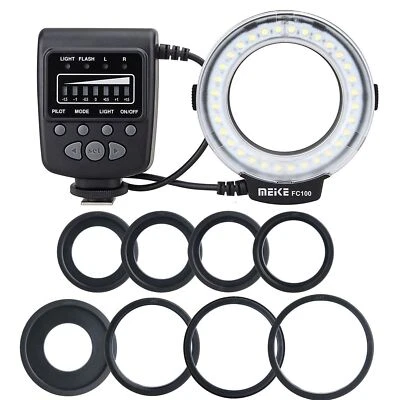 Meike FC-100 FC100 LED Macro Ring Flash Light for Canon Nikon Olympu DSLR Camera - Image 1 of 4