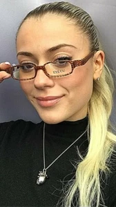 De colección EYECU 146B 46mm Marrón Hombre Mujer’s Marco de Anteojos Cara Pequeña - Imagen 1 de 7