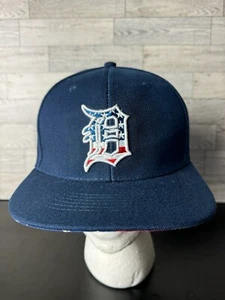 Mütze Kappe Detroit Tigers amerikanische Flagge Miller Lite blau Druckknopflasche - Bild 1 von 11