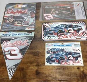 Five Dale Earnhardt #3 Collectables, party decor, license plate & mouse pad - Imagen 1 de 23