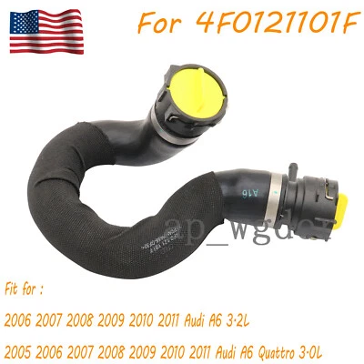 NEW Radiator Hose For 2005 2006-2011 Audi A6 Quattro 3.0L 3.2L 4F0121101F - Image 1 of 4
