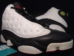 1997 OG NIKE AIR JORDAN XIII 13 HE GOT GAME WHITE BLACK RED BRED 136002-132 9.5 - Picture 1 of 14