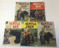 1968-1969 GENTLE BEN tv show comics #1 2 3 4 5 ~ FULL SET