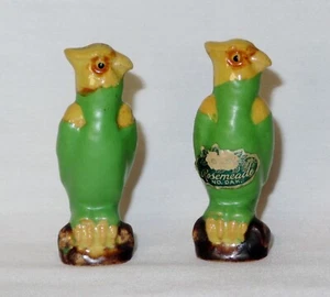 Vintage Rosemeade Parakeet Bird Salt and Pepper Shakers ~ MINT - Picture 1 of 8