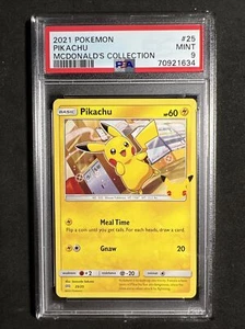 🔥 Pokemon PSA 9 McDonald’s Collection 25th Anniversary Pikachu Non Holo #25 - Picture 1 of 2