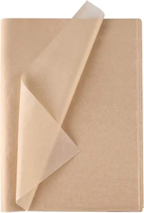 Kraft Tissue Paper 60 Sheets Brown Wrapping Paper for DIY Crafts Birthday Holida - Picture 1 of 12