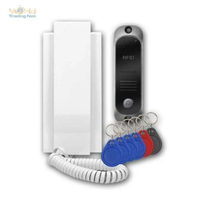 Tür-Sprechanlage 1-Familienhaus mit RFID-Reader-Leser als Türöffner 3-Draht 230V - Bild 1 von 4