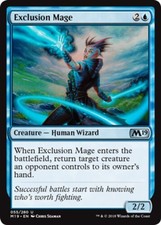 Exclusion Mage - Foil ~ Lightly Played Core Set 2019 M19 MTG Magic UltimateMTG B