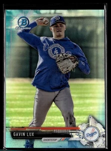 2017 BOWMAN CHROME SKY BLUE /399 GAVIN LUX DODGERS - Picture 1 of 1