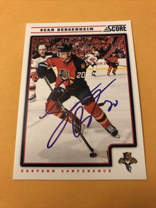 Sean Bergenheim Signed Florida Panthers Card 2