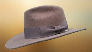 Indiana Jones Fedora Hat - The Finest Quality! 100% Sheep Wool, Water Repellent - Picture 1 of 9