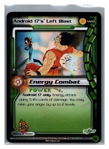 1x DBZ CCG ANDROID 17 LEFT BLAST M28 HOLO FOIL PROMO BABIDI DRAGON BALL LIMITED - Picture 1 of 1