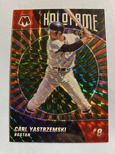 2022 Mosaic Baseball Carl Yastrzemski Green Mosaic Prizm HoloFame Insert Red Sox - Bild 1 von 3