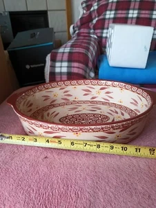 temp-tations ovaler Bäcker mit tiefem Deckel & Schneidebrett in Cranberry - Bild 1 von 20