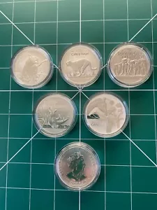 RAM, Australian Zoo, beautiful set of 5x1oz silver bullion coins, 2020 to 2024. - Picture 1 of 1