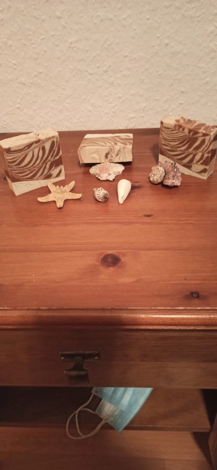 Seife - handgemacht   mehrfarbig - Zimt/Vanille - Bild 1 von 1