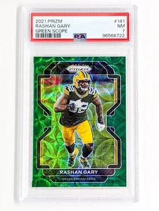 Mira telescópica verde Panini Prizm 2021 Prizm #141 Rashan Gary/75 PSA 7 Packers - Imagen 1 de 2