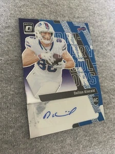 2023 Optic Dalton Kincaid Primary Colors Auto RC 02/25 Buffalo Bills RC - Picture 1 of 5
