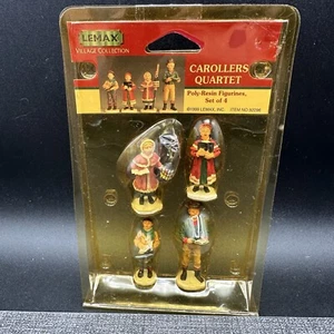Vtg Lemax Carollers Quartet 92296 Figurines Set 1999 Retired Christmas Village - Imagen 1 de 7