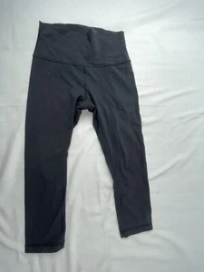 Lululemon Leggings Women 6 Black Cropped Gym Workout Athletic Yoga Casual - Bild 1 von 7