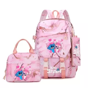 Disney Lilo Stitch Mochila Escolar Set Mochila Niños Niñas Mochila Escolar Bolso - Imagen 1 de 15
