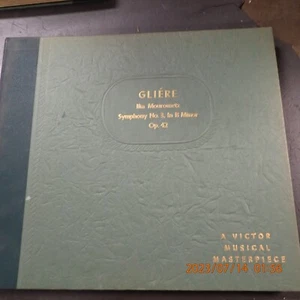 78 12" Red Seal RCA Victor DM841 Gliere Leopold Stokowski Symphony No. 3 B Minor - Picture 1 of 16