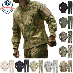 Men Airsoft Army Military Tactical Combat BDU Uniform Jacket Pants Suit Set SWAT - Picture 1 of 42
