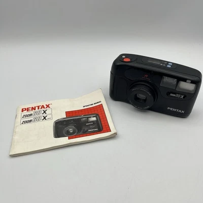 Pentax Zoom 60 X 35mm F=38-60mPoint & Shoot Film Camera - Bundle - Works - Image 1 of 4