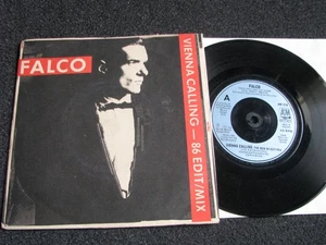 Falco-Vienna Calling 7" Vinyl-1985 UK-A & M Records-AM 318 - Picture 1 of 2