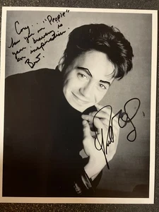 Foto autografiada personalizada 8x10 firmada por Young Robert Downey Jr muy bonita - Imagen 1 de 4