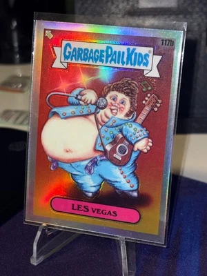 2020 Garbage Pail Kids Chrome Series 3 LES VEGAS 117b REFRACTOR GPK - Image 1 of 2