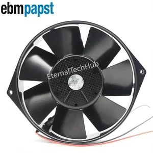 Ebmpapst 7114NU Axial Fan 24VDC 0.5A 12W IP68 2-Wire Cabinet Cooling Fan - Picture 1 of 4