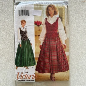 Butterick 3757 Victoria Magazine Sewing Pattern Jumper Dress Misses 12-16 - Picture 1 of 8