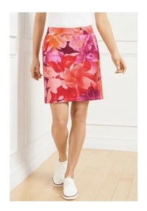 T by Talbots Everyday Stretch Skort Gr. Medium Petite Blended Floral Pink Orange - Bild 1 von 9
