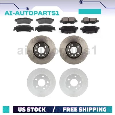 Kit de 6 rotores de freno delanteros traseros + pastillas de freno para Chevrolet Astra 2000-2008 Foto 1 de 4