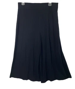 Chicos Hose weites Bein Damen Medium schwarz Strickhose zum Überziehen bequem - Bild 1 von 7